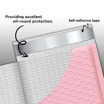 Yens 8.5x12 Bubble Mailers 25 Pack - Waterproof & Stylish Shipping