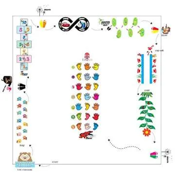 Classroom Decor Sensory Path Decals for Floor & Wall - Solar System Space Exploring Hopscotch Floor Stickers for Boosting Gross Motor Skills