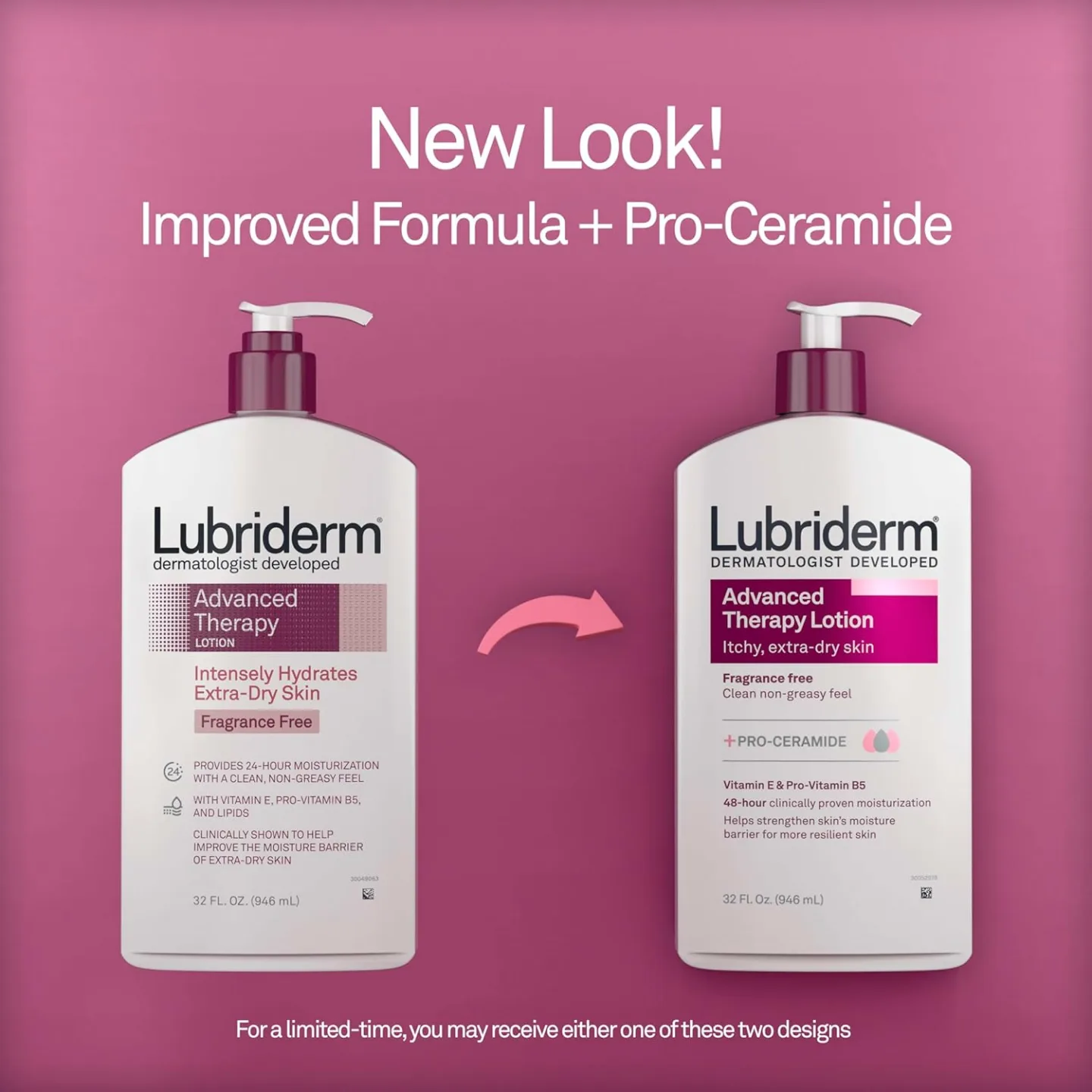 Lubriderm Advanced Therapy Fragrance Free Lotion