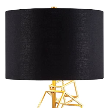 Possini Euro OVO Modern Table Lamp Gold Metal Design
