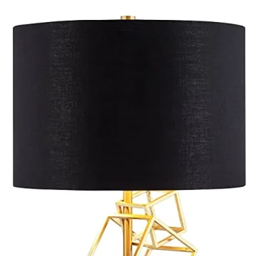 Possini Euro OVO Modern Table Lamp Gold Metal Design