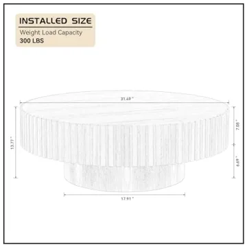 Elegant HanStrong Round Coffee Table for Any Space