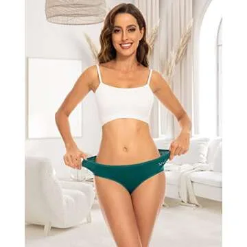 Benirap Soft Cotton Hipster Panties for Women – 5 Pack