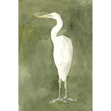 Emerald Heron IV Stunning Art Print by Caroline Emma