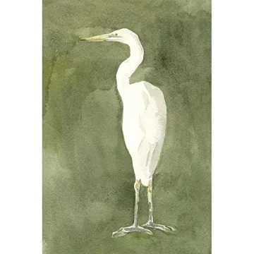 Emerald Heron IV Stunning Art Print by Caroline Emma
