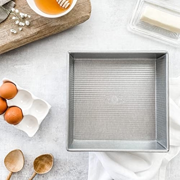 USA Pan 8 inch Nonstick Square Cake Pan for Baking