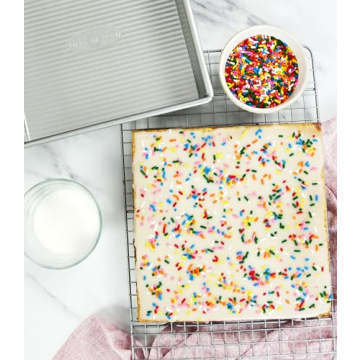 USA Pan 8 inch Nonstick Square Cake Pan for Baking