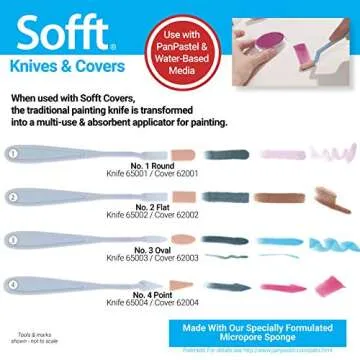 Colorfin PP62003 Sofft Covers, Oval 10-Pack for Artists