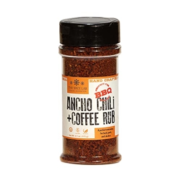 Award-Winning Ancho Chili & Coffee Rub - Sweet Heat Seasoning 6.1 oz