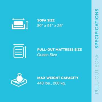 Intex Inflatable Pull-Out Sofa: Velvety Surface, 2-in-1 Valve, Cupholder, 46" x 88" x 26" - Blow-Up Couch and Folding Queen Size Air Mattress Bed