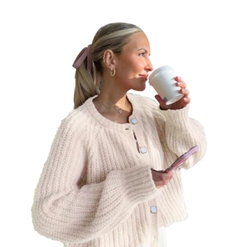 Mincib Women’s 2024 Fall Cardigan Sweater - Cozy & Trendy Chunky Knit