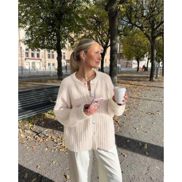 Mincib Women's 2024 Fall Cardigan - Stylish & Soft