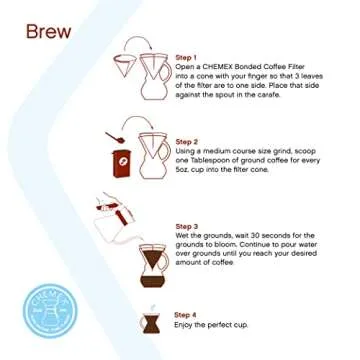 Chemex Pour-Over Glass Coffeemaker - 6-Cup Elegant Design