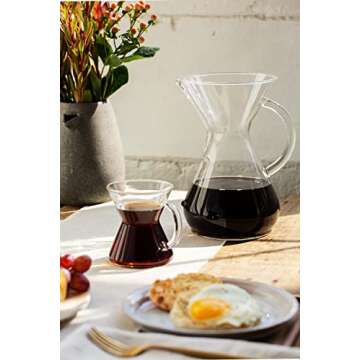 Chemex Pour-Over Glass Coffeemaker - 6-Cup Elegant Design