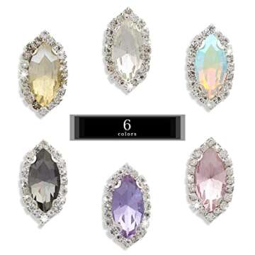 TANOSII 100 PCS Sew on Rhinestones for Jewelry & Crafts