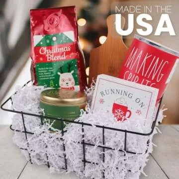 White Crinkle Cut Paper Shred Filler for Gift Wrapping