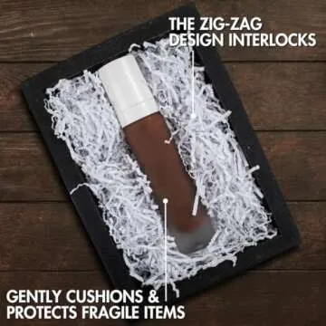 White Crinkle Cut Paper Shred Filler for Gift Wrapping