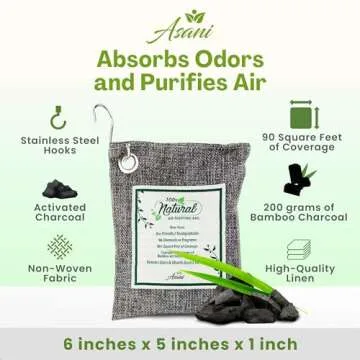 Asani Bamboo Activated Charcoal Air Purifying Bags
