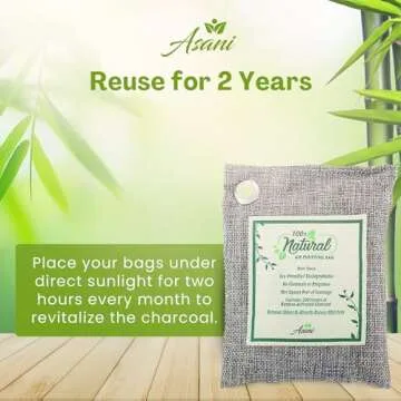 Asani Bamboo Activated Charcoal Air Purifying Bags