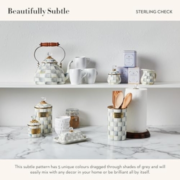 Elegant Mackenzie-Childs Enamel Canister for Stunning Storage