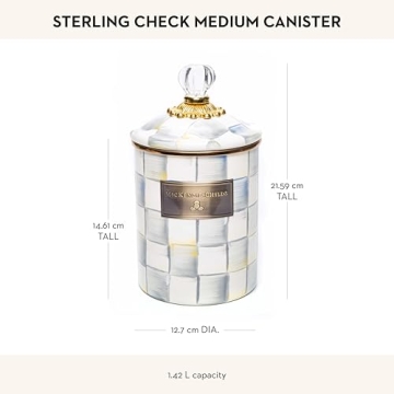 Elegant Mackenzie-Childs Enamel Canister for Stunning Storage