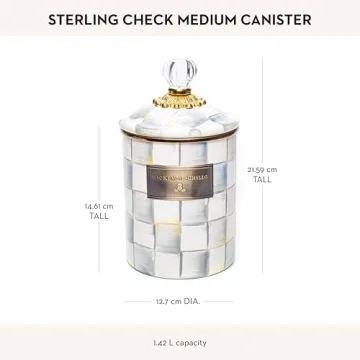 Elegant Mackenzie-Childs Enamel Canister for Stunning Storage