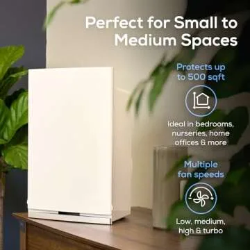 Intellipure Compact HEPA Air Purifier for Wildfire Smoke, Allergies, Dust, Mold, Pet Dander, Removes 99.9% of Airborne Particles