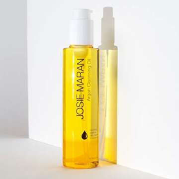 Josie Maran Cleansing Argan Oil (6oz) - Daily Anti Aging Moisturizing Facial Skin Cleanser - 100% Pu...