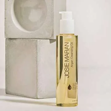 Josie Maran Cleansing Argan Oil (6oz) - Daily Anti Aging Moisturizing Facial Skin Cleanser - 100% Pure Organic Argan Oil