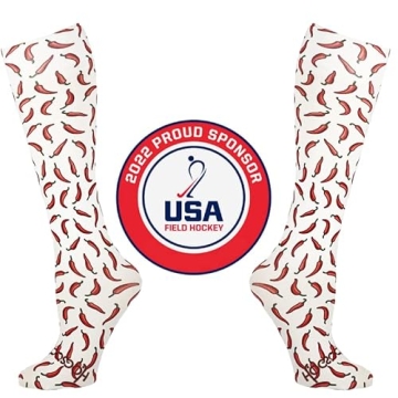 HOCSOCX Chili Peppers Knee-High Liner Socks for Sports