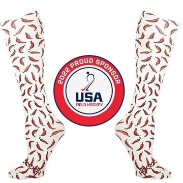HOCSOCX Chili Peppers Knee-High Liner Socks for Sports