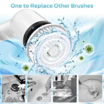 Powerful RLSOO Electric Spin Scrubber for Effortless Cleaning