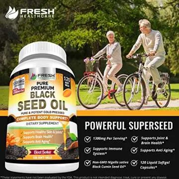 FRESH HEALTHCARE Black Seed Oil Capsules for Wellness