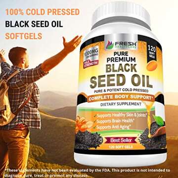 FRESH HEALTHCARE Black Seed Oil Capsules for Wellness