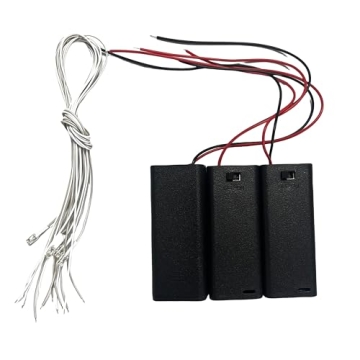 Flever DIY House Accessory for Dollhouse Miniature - AAA Battery Packs & Light Wires