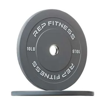 Rep Color Bumper Plates for Home Gym Workouts - 160 lb Set