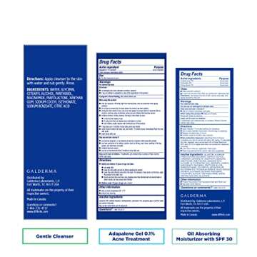 Differin Skin Care Set for Acne Treatment & SPF Care