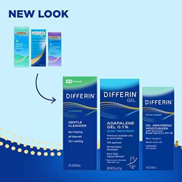 Differin Skin Care Set for Acne Treatment & SPF Care