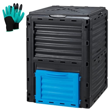 Azaeahom Garden Compost Bin 80 Gallon - Lightweight, Sturdy & Fast Composting