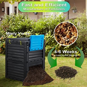 Azaeahom Garden Compost Bin 80 Gallon for Easy Composting