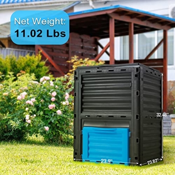 Azaeahom Garden Compost Bin 80 Gallon for Easy Composting