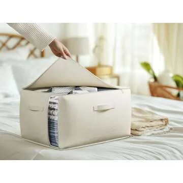 TomVista Large Canvas Storage Bags for Efficient Organization