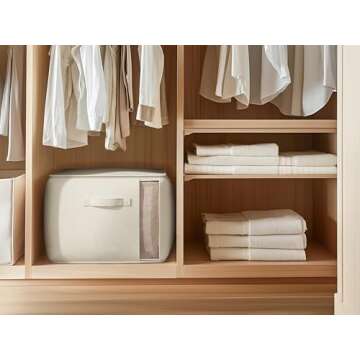 TomVista Large Canvas Storage Bags for Efficient Organization