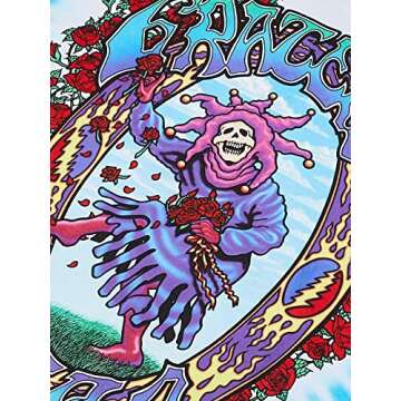 Liquid Blue Men's Grateful Dead Seasons of The Dead Tie Dye T-Shirt, Multi, Large