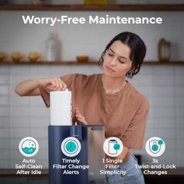 Bluevua RO100ROPOT-Travel Reverse Osmosis Water Filter