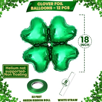 KatchOn Shamrock Balloons for St Patricks Day Fun