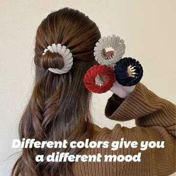 Sizobi Bird Nest Magic Hair Clip, Hair Accessories for Women,Hair Ties Bun Maker Scrunchies for Thick Thin Hair,Hair Clips for Women,Ponytail Holders
