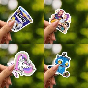 60Pcs Kpop Demon Hunters Stickers - Premium Waterproof Vinyl for Creative Use