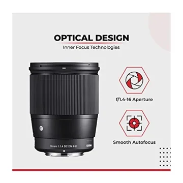 Sigma 16mm f/1.4 DC DN Lens for Sony E-Mount Cameras