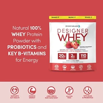 Designer Whey Natural Protein Powder, Gluten-Free & Probiotic